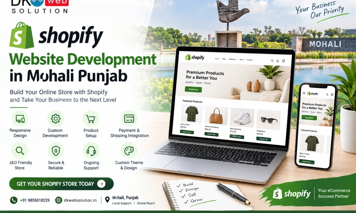 Shopify Website Development Mohali Punjab